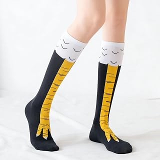 Novelty Funny Chicken Feet Socks,Funny Animal Socks for Women & Men,Crazy Christmas Novelty Socks,White Elephant Gag Gifts