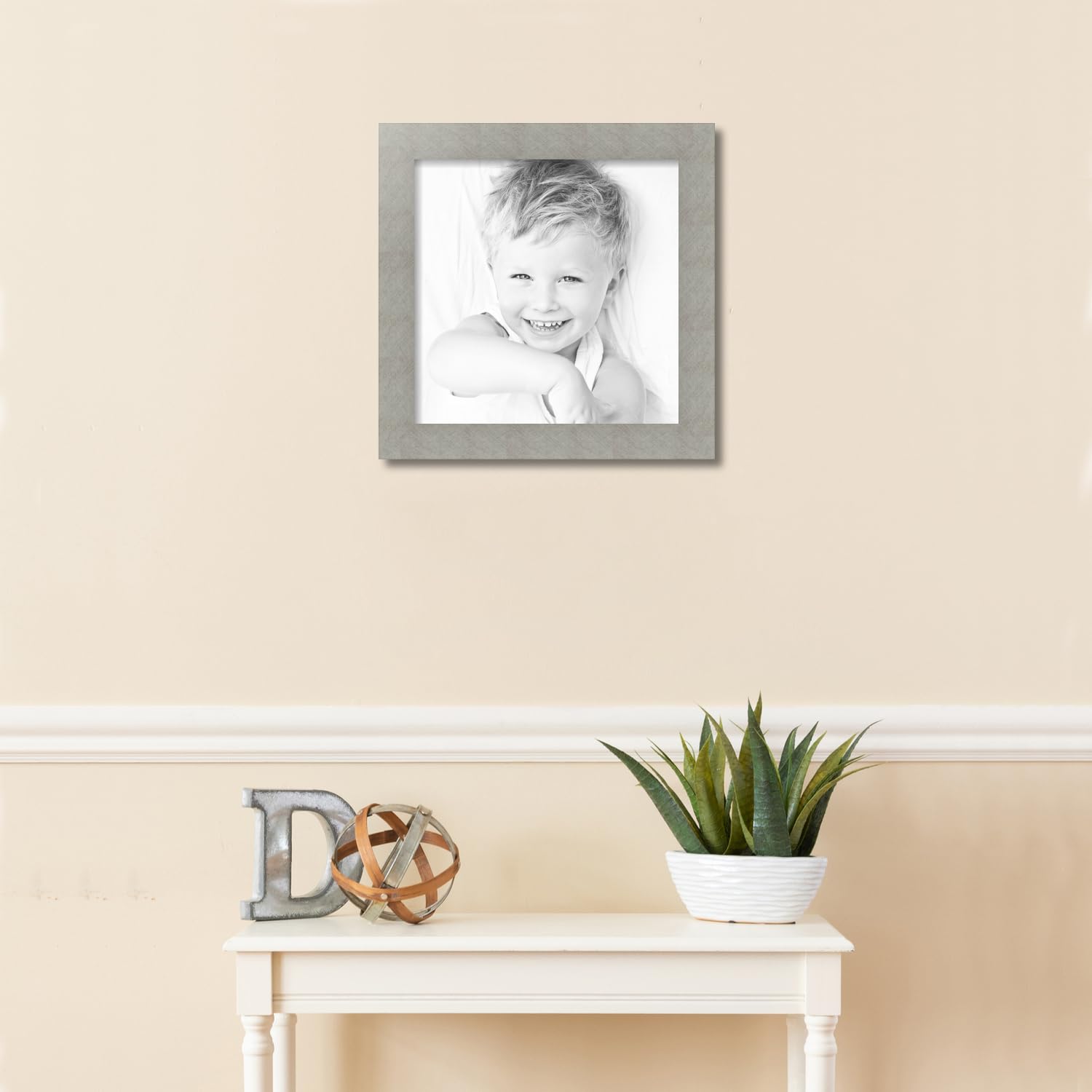 Amazon.com - ArtToFrames 15x15 inch Metallic Deco Silver Picture