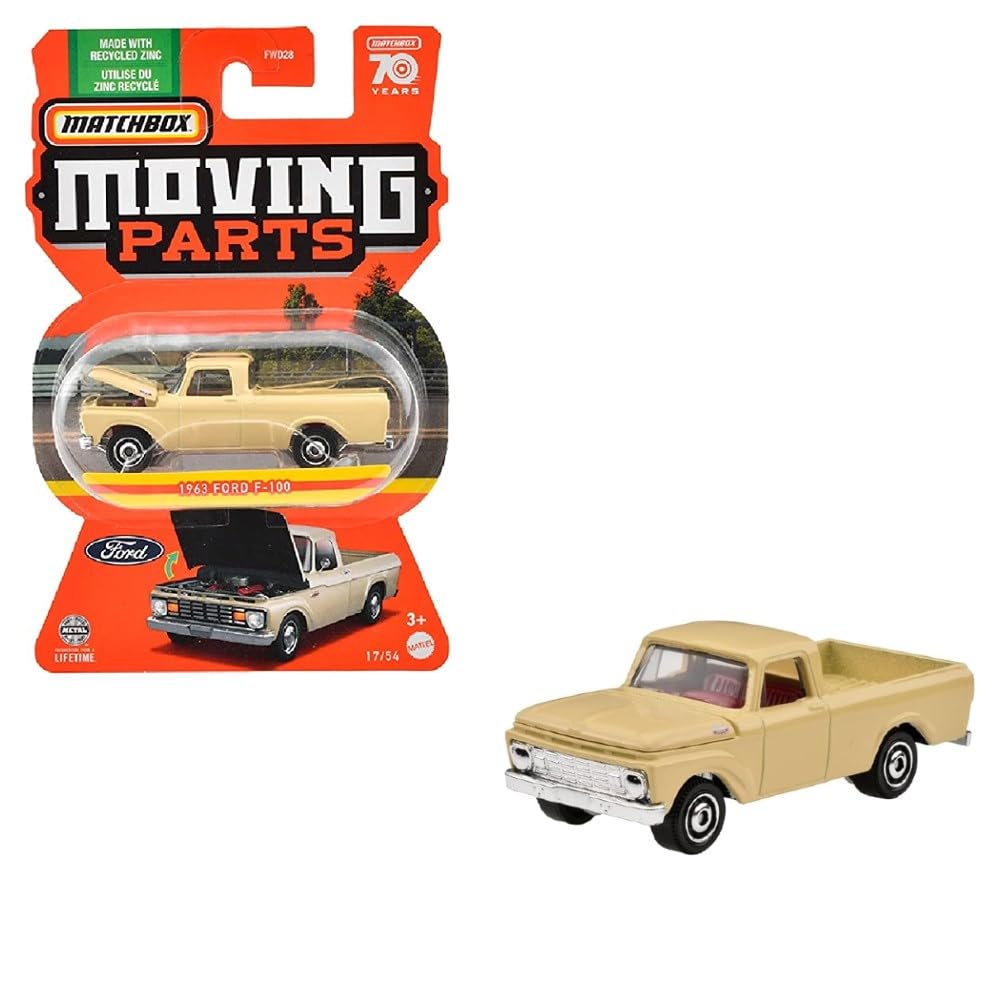 Matchbox 1:64 Açılır Parça Arabalar FWD28-HLG02 17/54 1963 Ford F-100