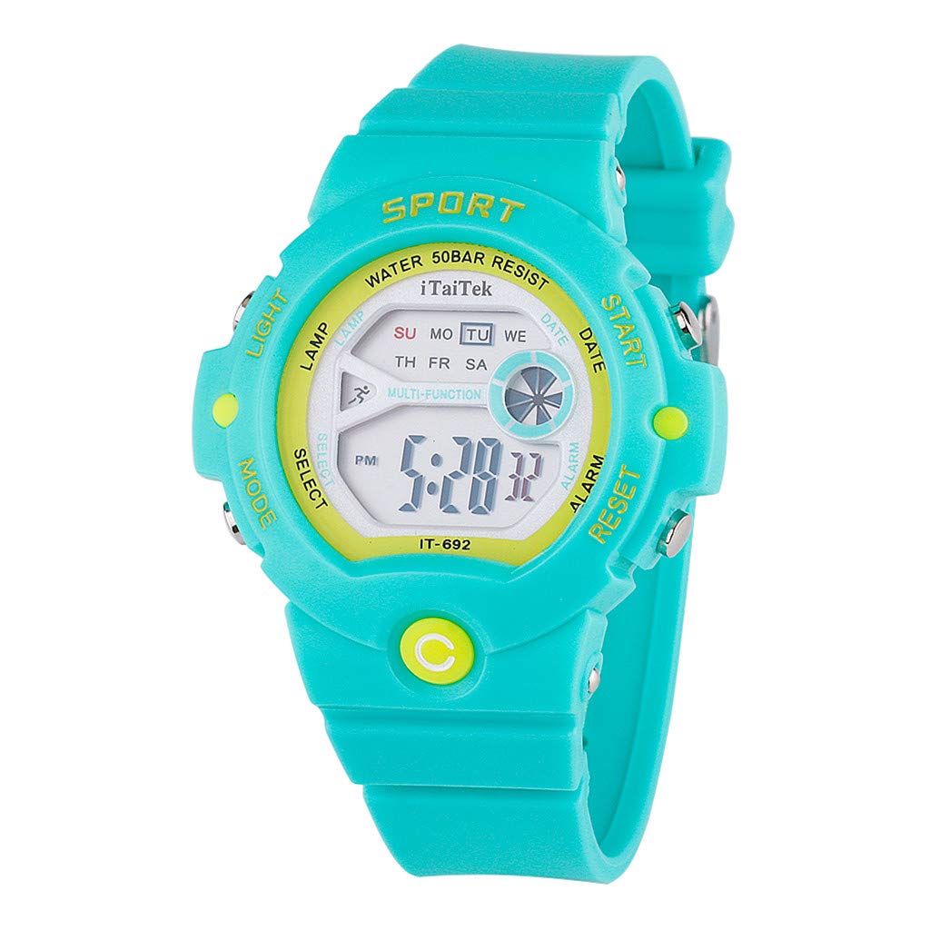 Children Sport Watch Multi Function Luminous Fashion Electronic Watch Long Bracelet