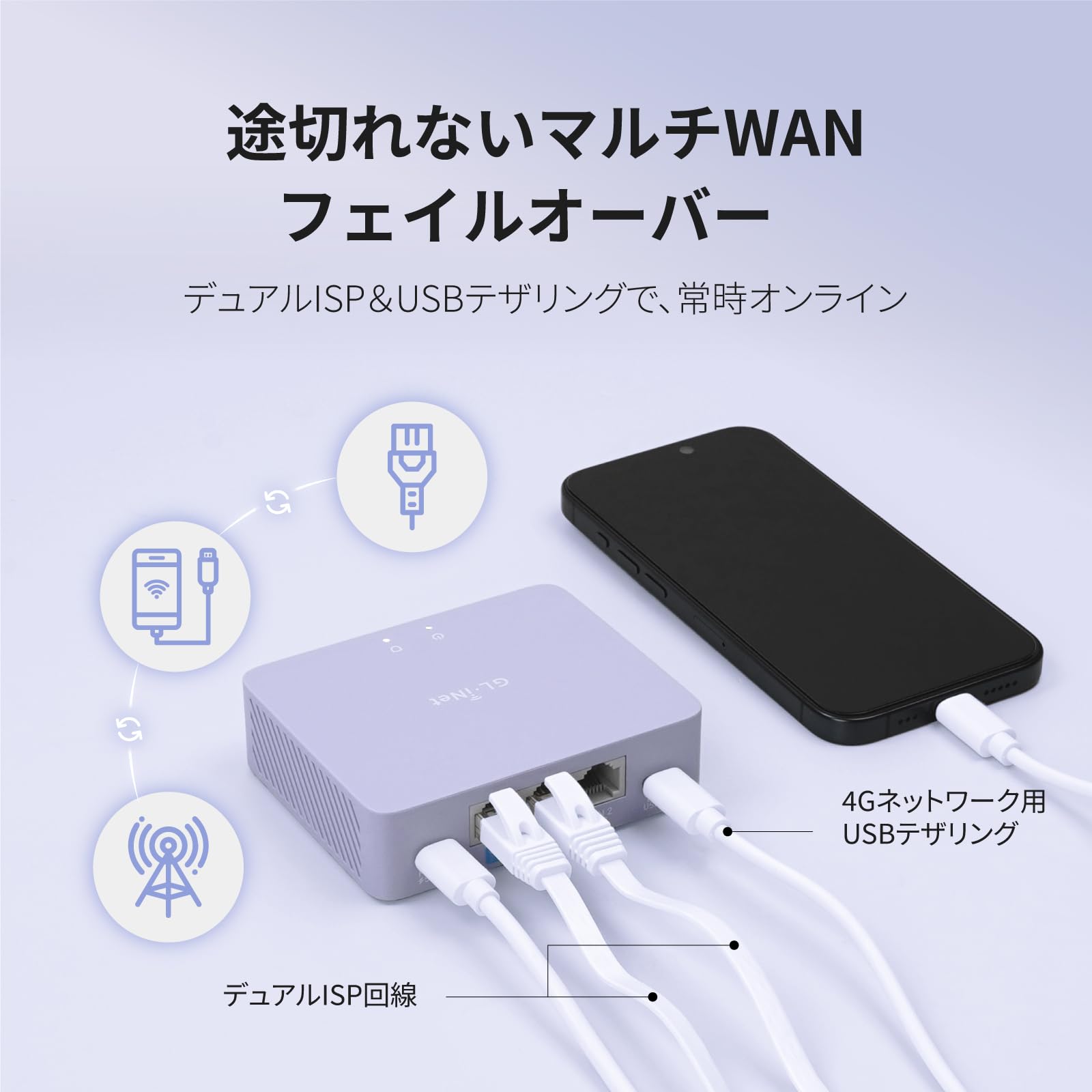 Amazon.co.jp: GL.iNet MT5000 (Brume 3) 有線接続専用 高速VPN
