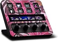 Vista 8 de MightySkins - Piel de fibra de carbono compatible con Elgato Stream Deck + – Too Many Roses Acabado de fibra de carbono texturizado protector