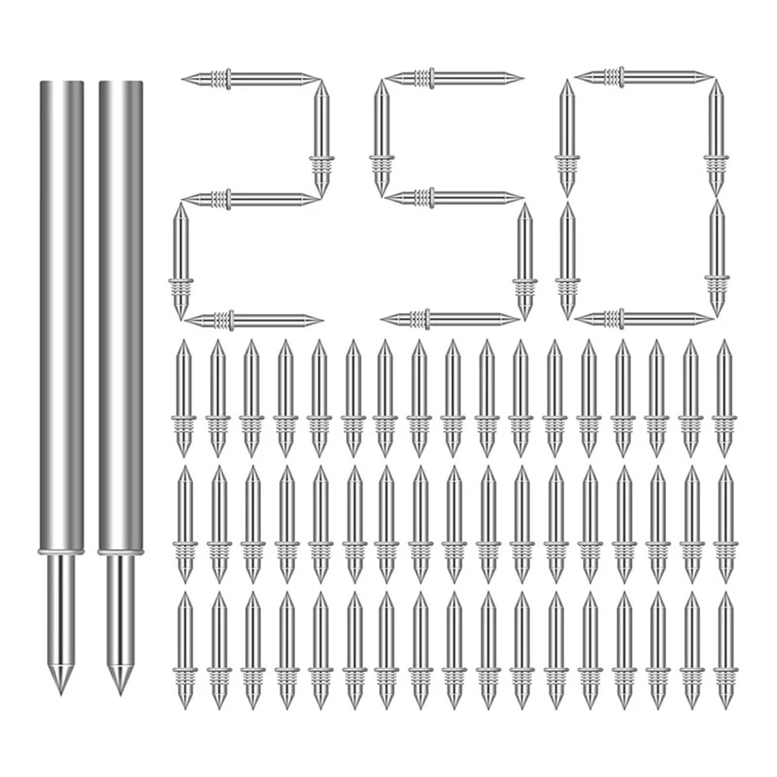 Double Head Skirting Board Nails 600/800/1000Pcs with Sleeve Tool for Baseboard