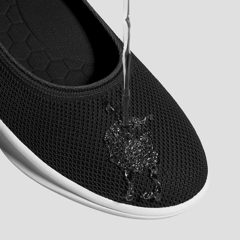 VIVAIA Izabel Women's Flat Shoe Comfortable Slip on Sneaker Ballet Flats Round Toe Slip Resistant Water Repellent Walking Shoes4