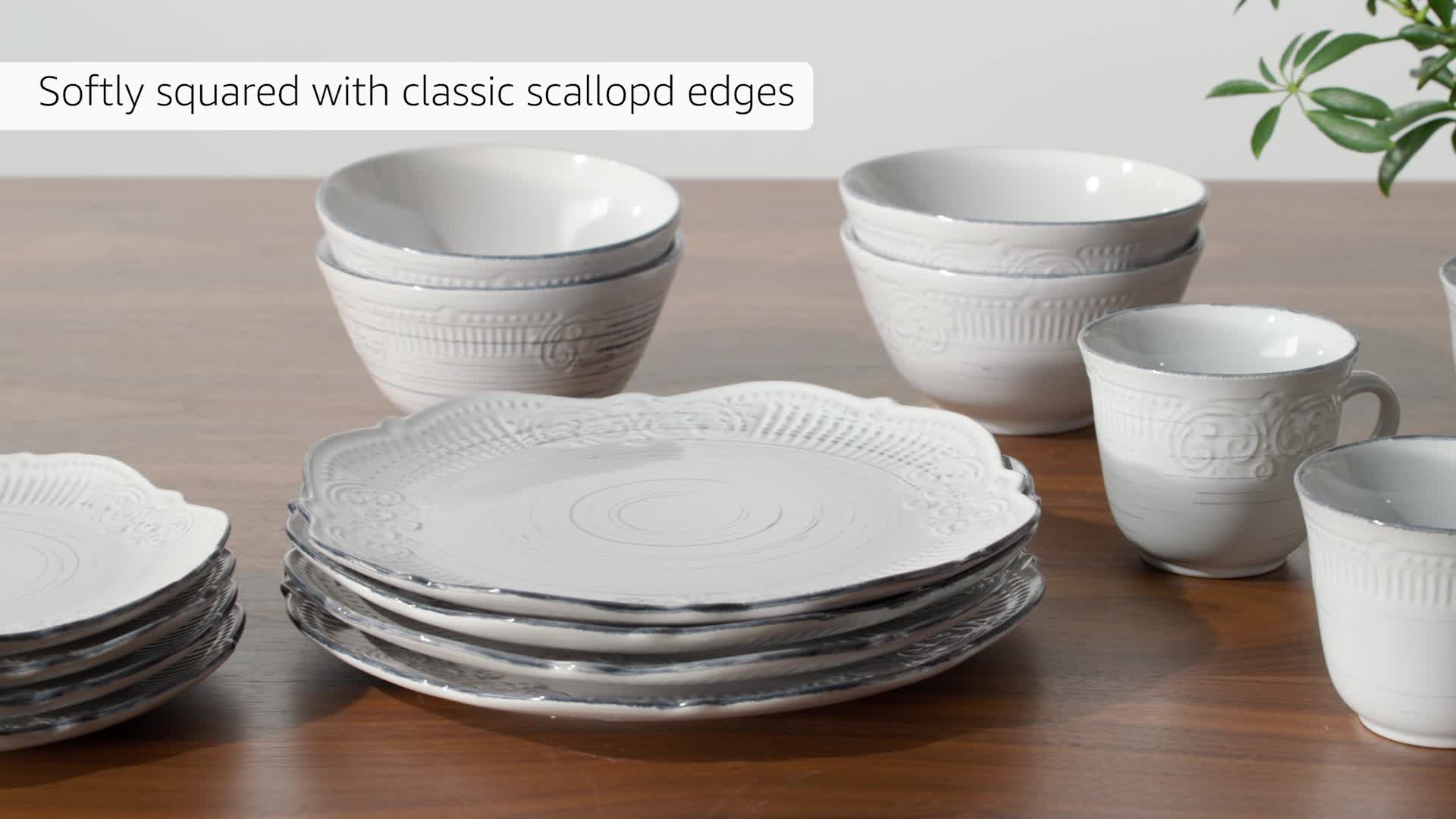 Amazon.com | Pfaltzgraff Isabella 16-Piece Stoneware Dinnerware