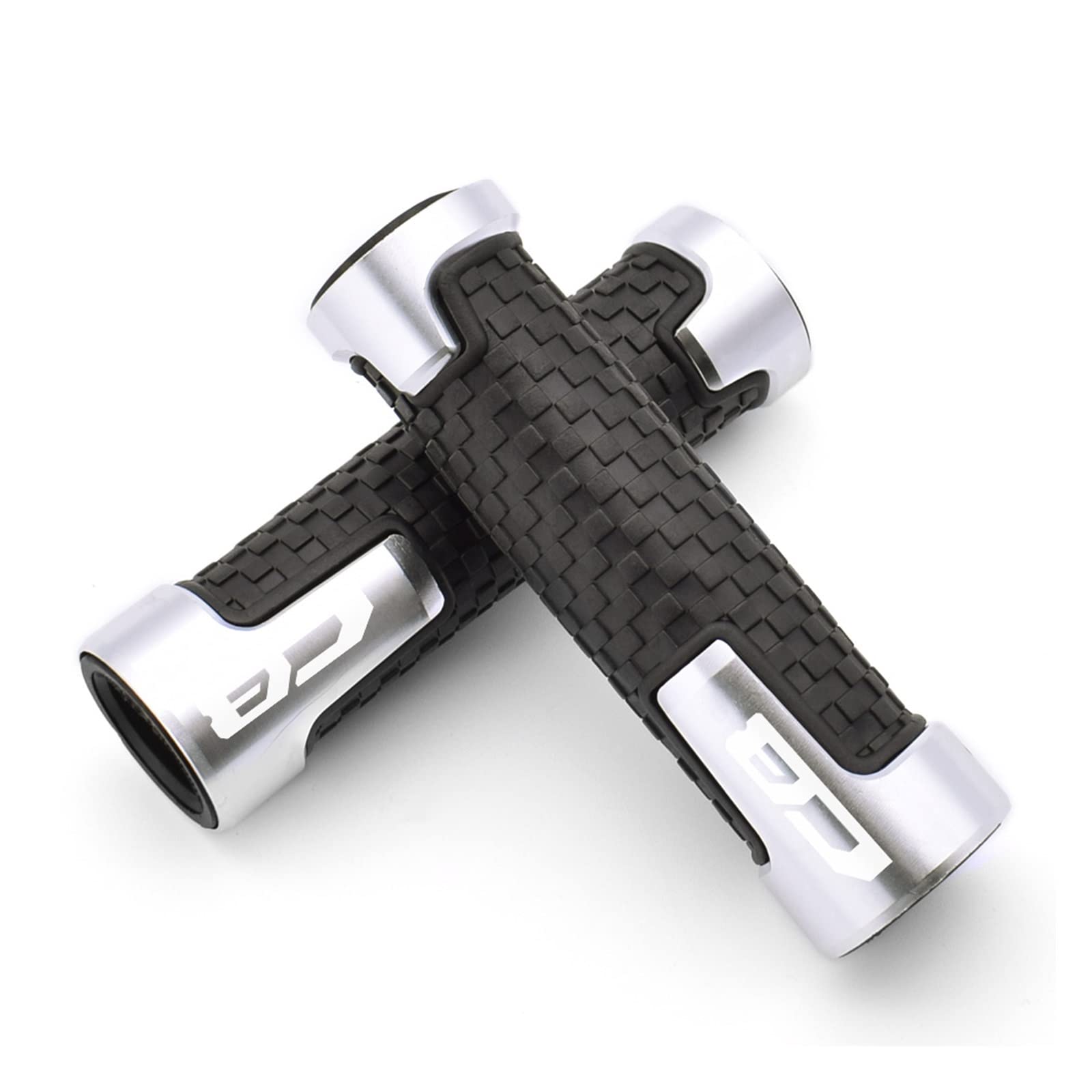 Poignée de guidon de moto anti-vibration CNC argent pour réduire la fatigue sur CB500F