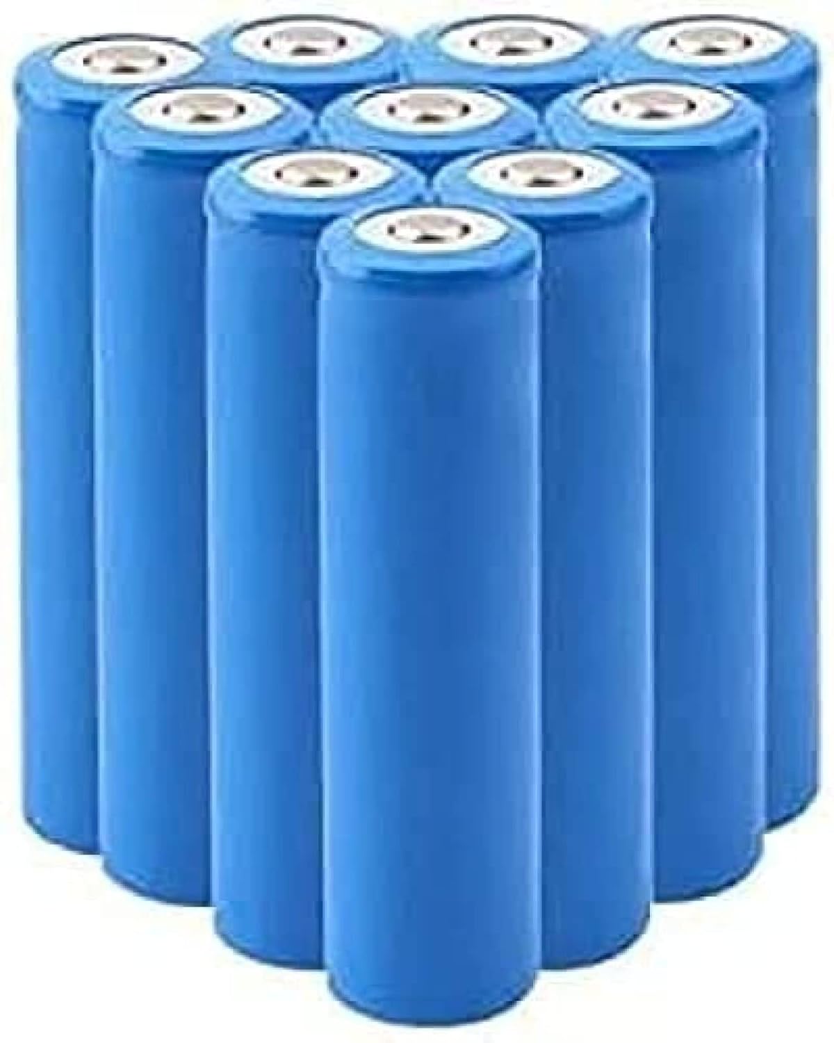 使いやすい3.7V 5800mAh 大容量ボタン電池 LED、非常灯、ICデバイス用 10個 Ba 3.7 Ba 5000mah 大容量 ICR Ba  トップ トーチ、ヘッドランプ、ドアベル用 10 個 充電式バッテリー 3.7V 5800Mah 大容量充電式バッテリー 1200サイクル長寿命 バー  10個入り Amazon.co.jp ...