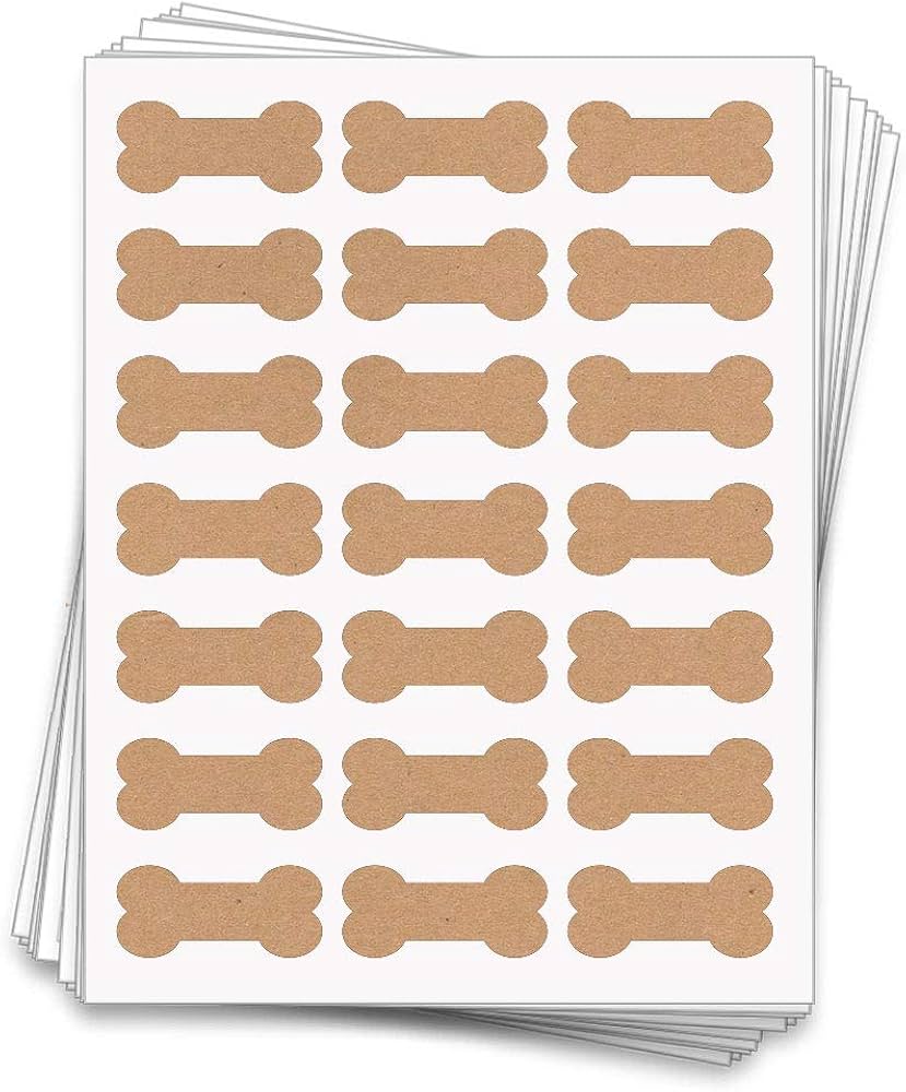 Amazon.com : Printable Dog Bone Labels, 2.4