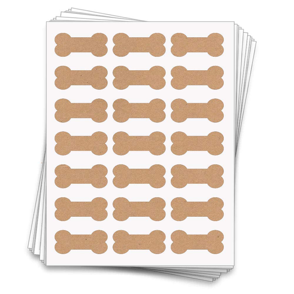 amazon-com-printable-dog-bone-labels-2-4-x-1-1-inches-brown-kraft-105-labels-office-products for Free Printable Dog Bone Template Printable Amazon.com : Printable Dog Bone Labels, 2.4