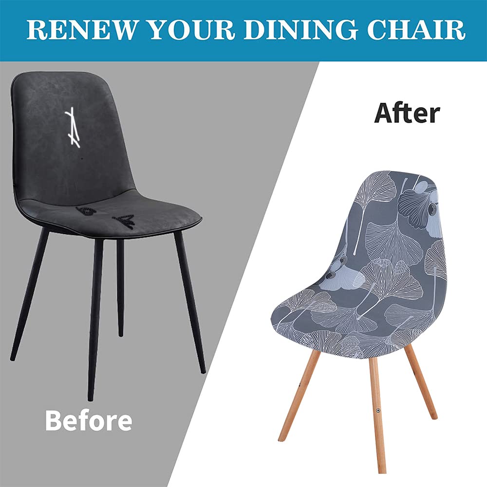 Fundas para Sillas de Comedor Escandinavas Fundas para Sillas Escandinavas Fundas para Sillas de Concha 6 Piezas