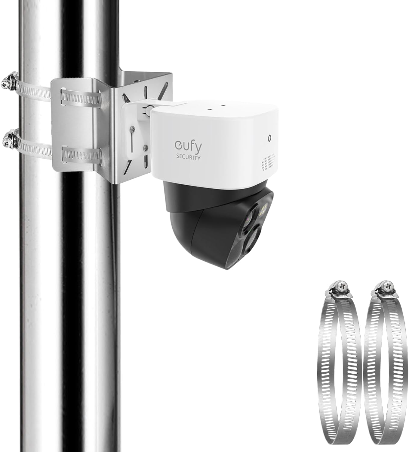 Support de gouttière en Acier Inoxydable pour caméra de sécurité eufy Security SoloCam S340 - Montage sans perçage - Compatible avec Les caméras dôme IP-PTZ en Plein air - Résistant aux intempéries Support de gouttière en Acier Inoxydable pour caméra de sécurité eufy Security SoloCam S340 - Montage sans perçage - Compatible avec Les caméras dôme IP-PTZ en Plein air - Résistant aux intempéries