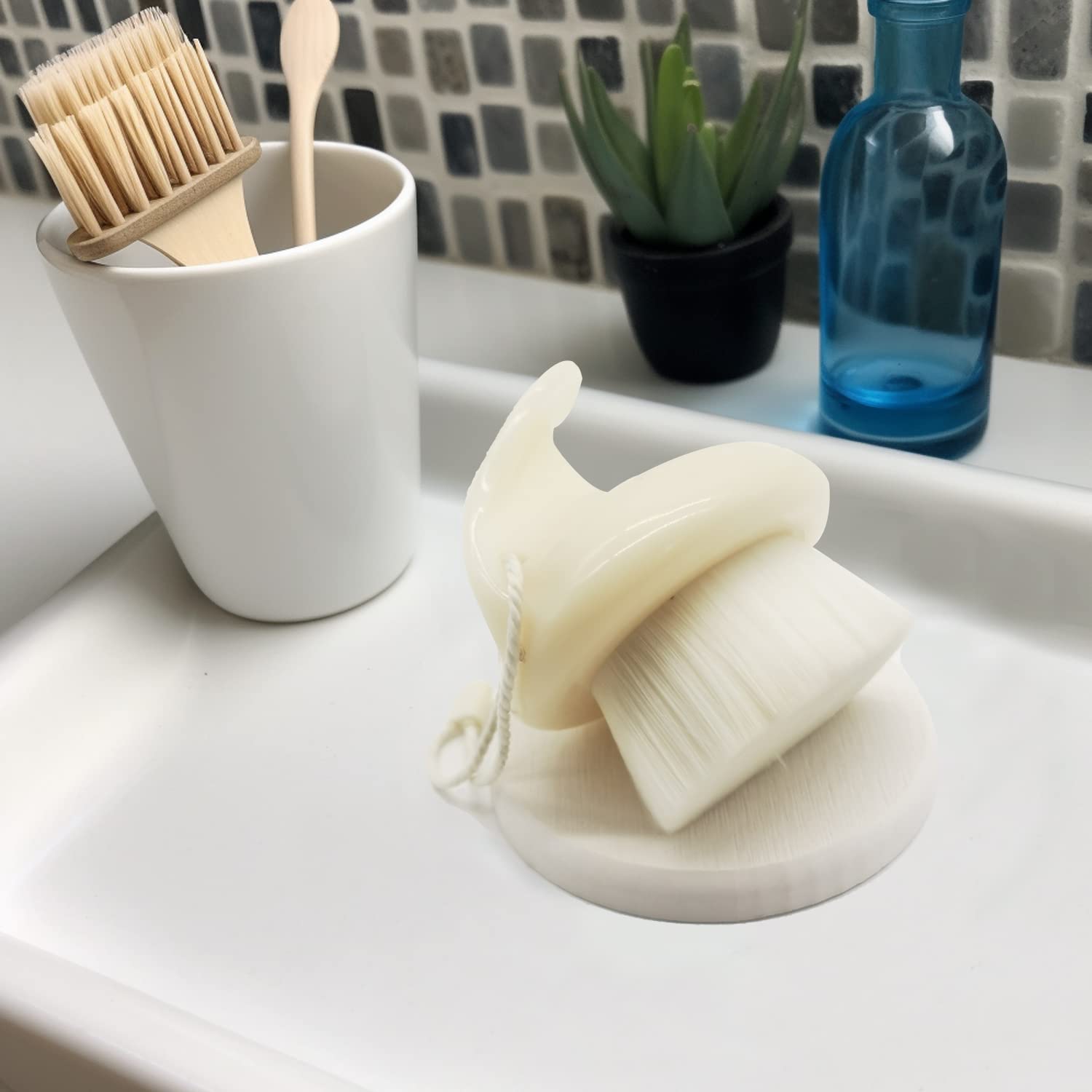 Aazon.co: 2PCS Water Absorbing Stone Tray, Fast Drying Stone Sink Tray, Water Absorbent