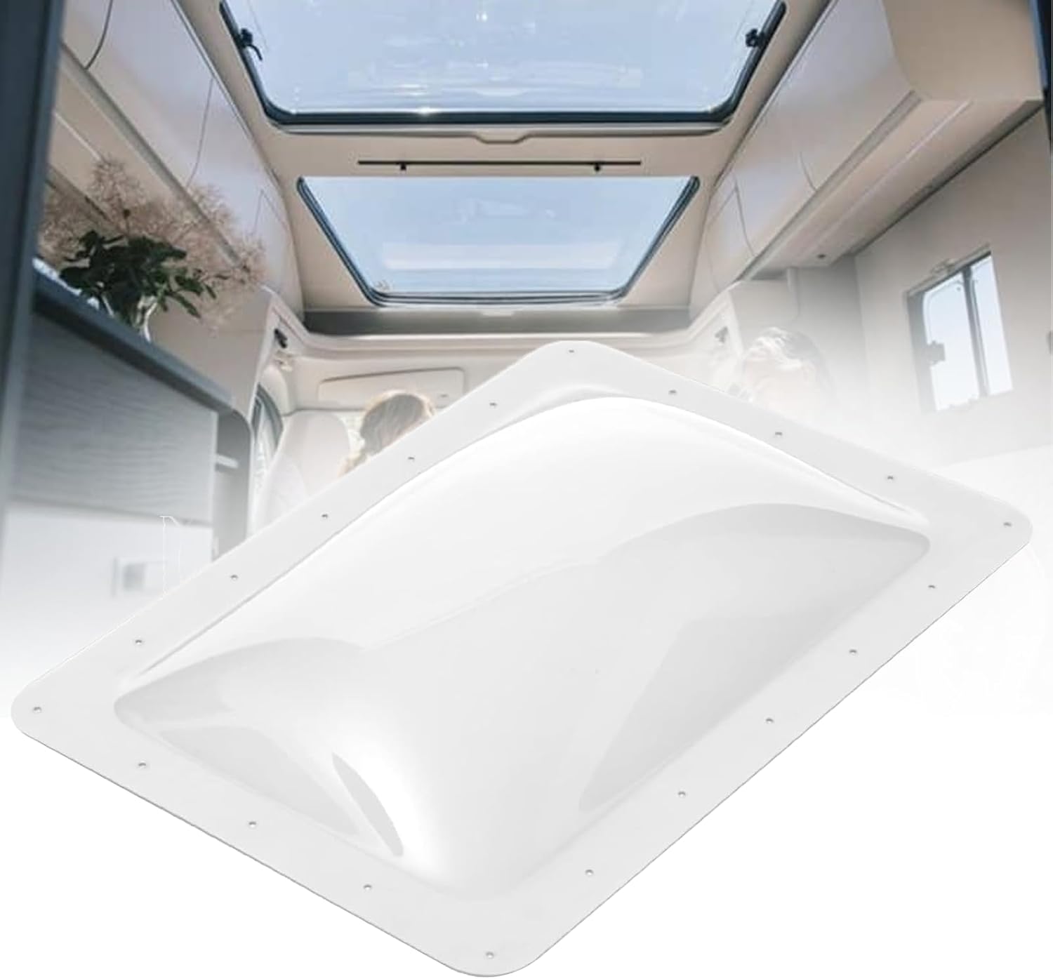 ZhiSheng SL1422S RV Skylight Outer Dome,18"x26" OD Universal Skylight