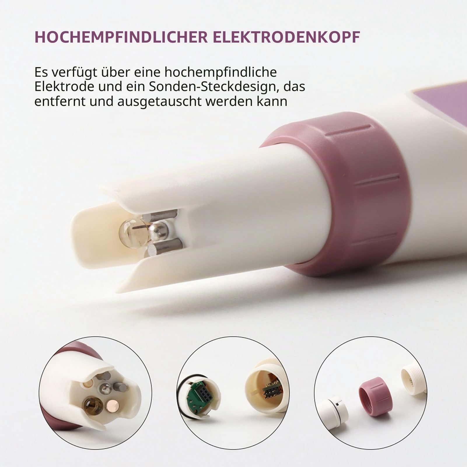 BLE C600 Digitales Messgerät, Wassertest-Kit Mit Bluetooth Und ATC, PH TDS EC ORP SG Salinity Temperaturmesser