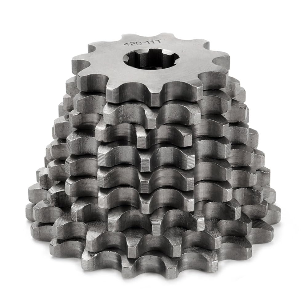 420 10T 17mm Chain Sprocket with Buckle Motorcycle Front Sprocket Gear fits for 50cc 70cc 90cc 110cc 125cc 140cc 160cc Engine Pit Dirt Mini Bikes Go Kart Trail Quad ATVs 4 Wheeler Moped(1 Set)