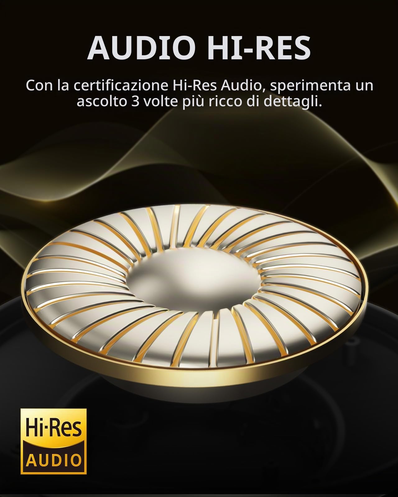 Tronsmart Q20S Cuffie Cancellazione Rumore Attiva Ibrida, Cuffie Wireless Over Ear, 60 Ore ANC, Hi-Res audio, Bassi Potenti, Personalizza con App, Modalità Trasparenza - Bianco