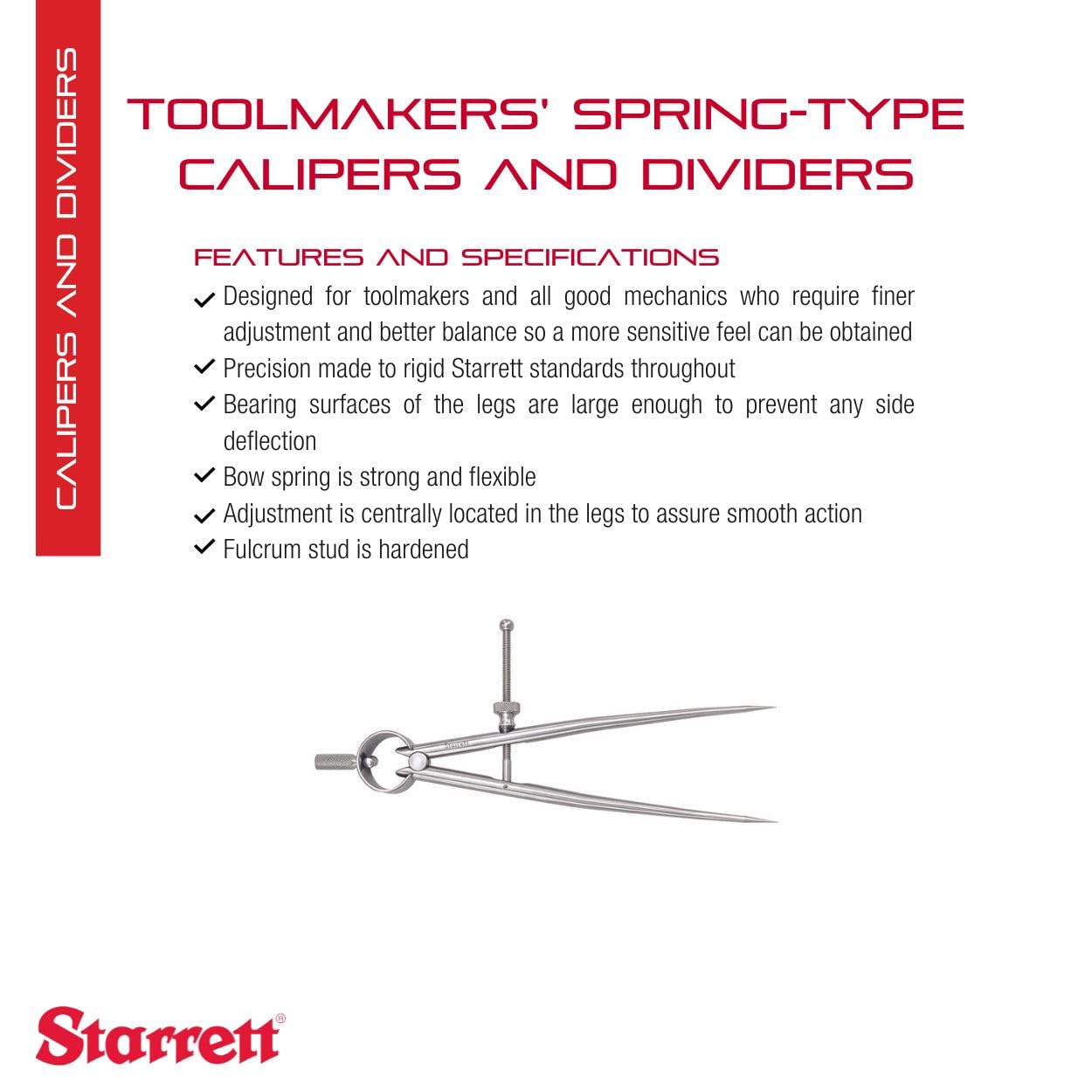 Starrett Calipers & Dividers - Precision Measurement -2 Starrett Calipers & Dividers - Precision Measurement -2