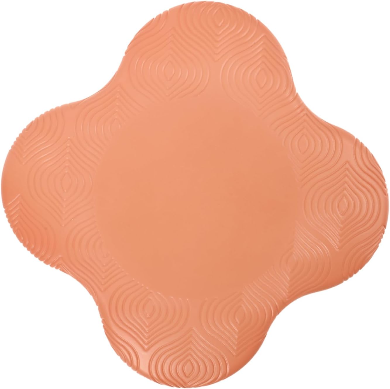 PU Non Slip Yoga Cushion Knee Protective Pad Soft Thick Kneeling Mat for Yoga Exercise Portable PU Support Mat for Fitness and Workout Orange