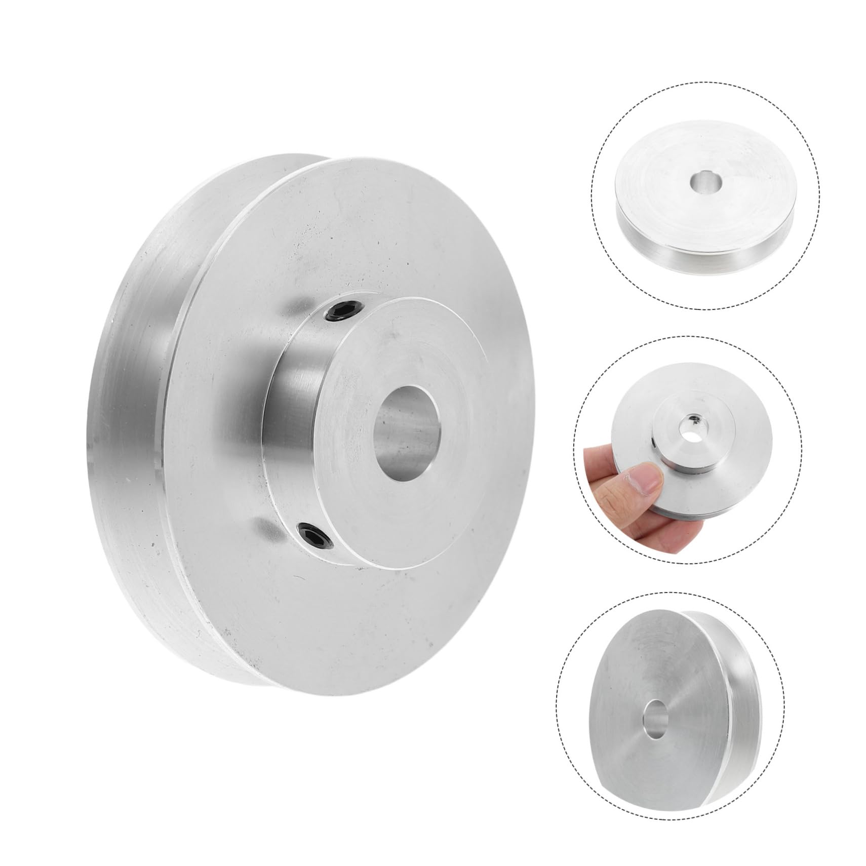 SHINEOFI Puleggia Per Cinghia Meccanica Da Adatta Per Trapani Realizzata in Alluminio Design Avanzato Per Installazione Rapida e Trasmissione Efficiente