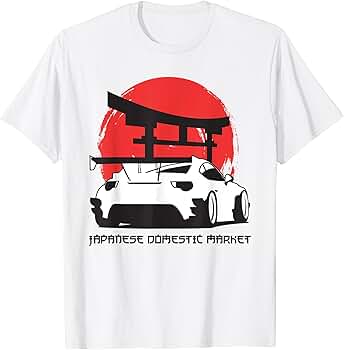 Amazon.com: JDM Japan Motorsport Tuning Car 90s T-Shirt