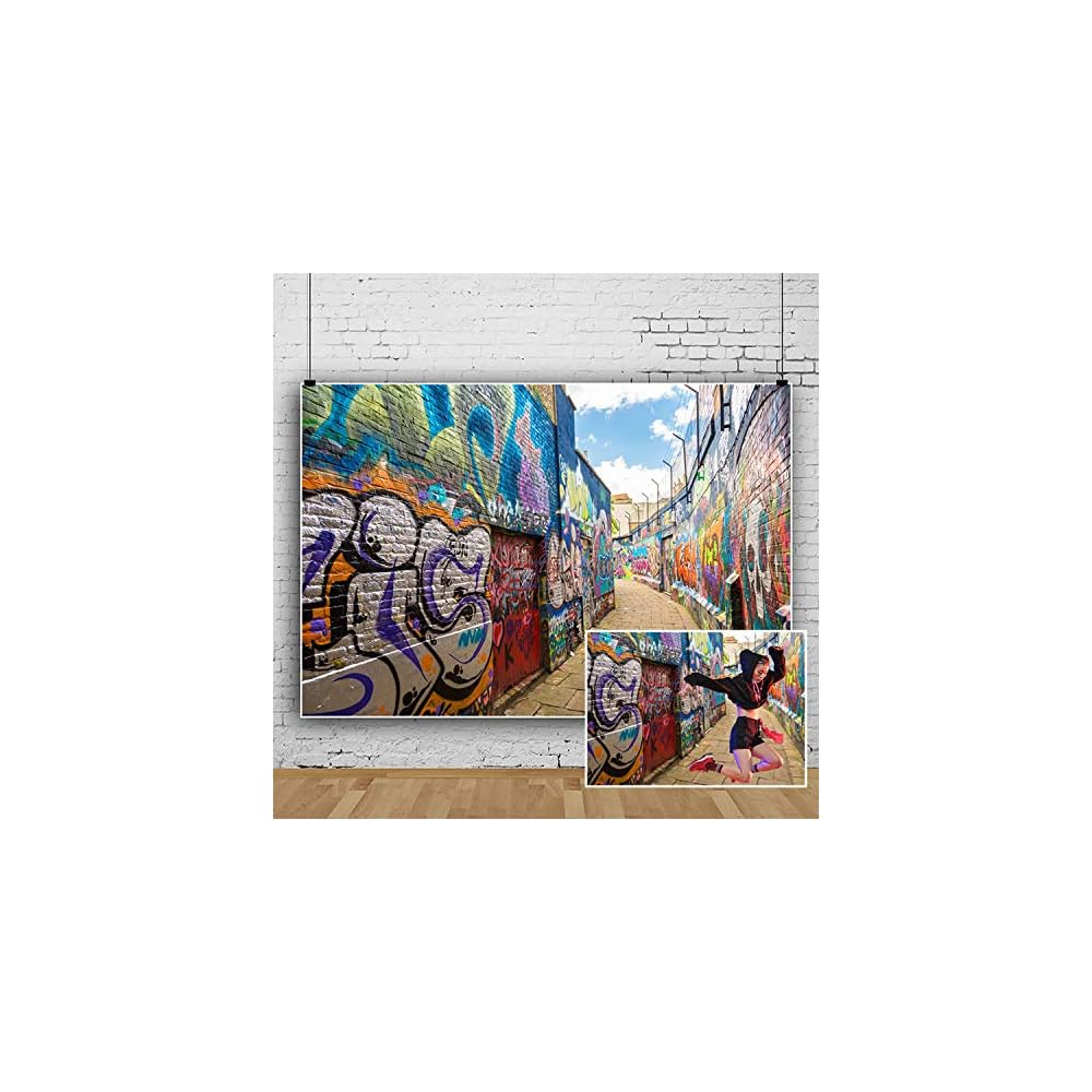 Graffiti-Wandkulisse Für Fotoshootings – 3 X 2 M, Vinyl, Nicht Reflektierend, Für Studio, Party, Hochzeit