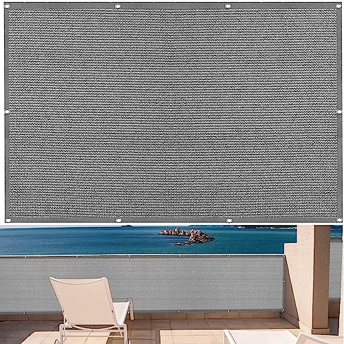 YANHONG Protezione della Privacy Schermo 100x200cm(39x79inch) Divisori e Protettivi Schermante per Balcone Privacy Resistente alle intemperie per Recinzione, Grigio
