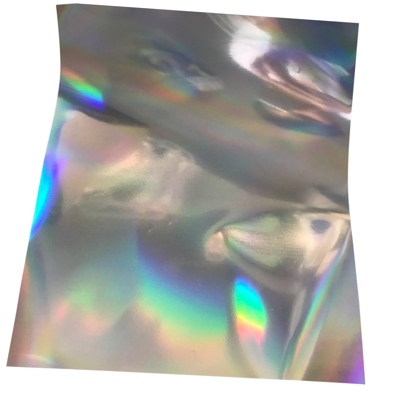 SHINEOFI 15stücke Holografisches Heat Transfer Vinyl Für T-shirts Sportbekleidung Taschen Und Andere Textilien Farbige Selbstklebende Folie Für Kreative Designs