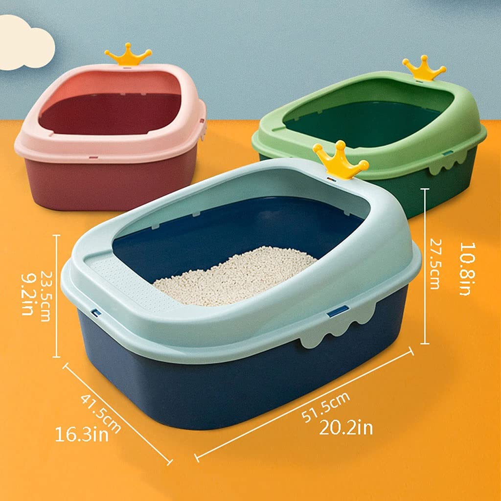 Cajas de Arena Caja de Arena de Gato de Gato de Gato de Gato Grande Espacial Espacio para facilitar la Limpieza Arenero ​Gatos (Color : A)