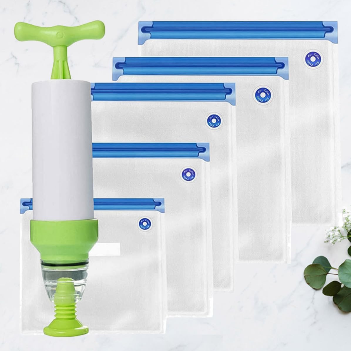 Vacuum Sealer Bags 6 Piece Set Pa PE Freshness Bag