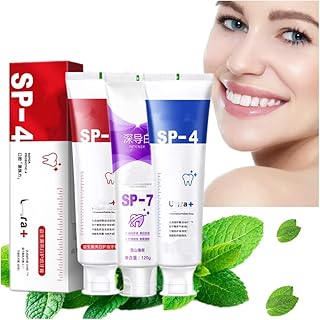 3Pcs Yayashi Sp-4 Toothpaste, Toothpaste Fresh Breath Toothpaste, Stain Removing Toothpaste (White)