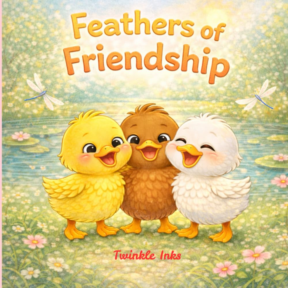 Feathers of Friendship: A cute story about three little duck friends and their friendship.
