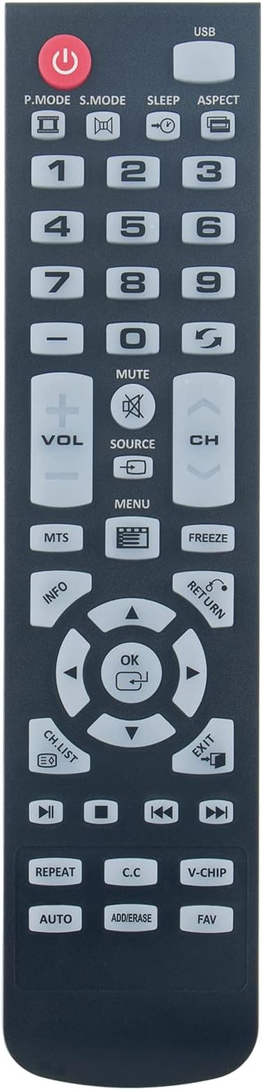 Allimity Remote Replaced fit for Element 8 TV ELEF19 ELEFW248 E1AA19N E1AA24N ELEFT2416 ELEFJ243 ELEFW505 E1AA32N E2T4019 ELEFW502 ELFJ4816H ELEFW247 ELEFW504 ELEFW195 ELEFW505