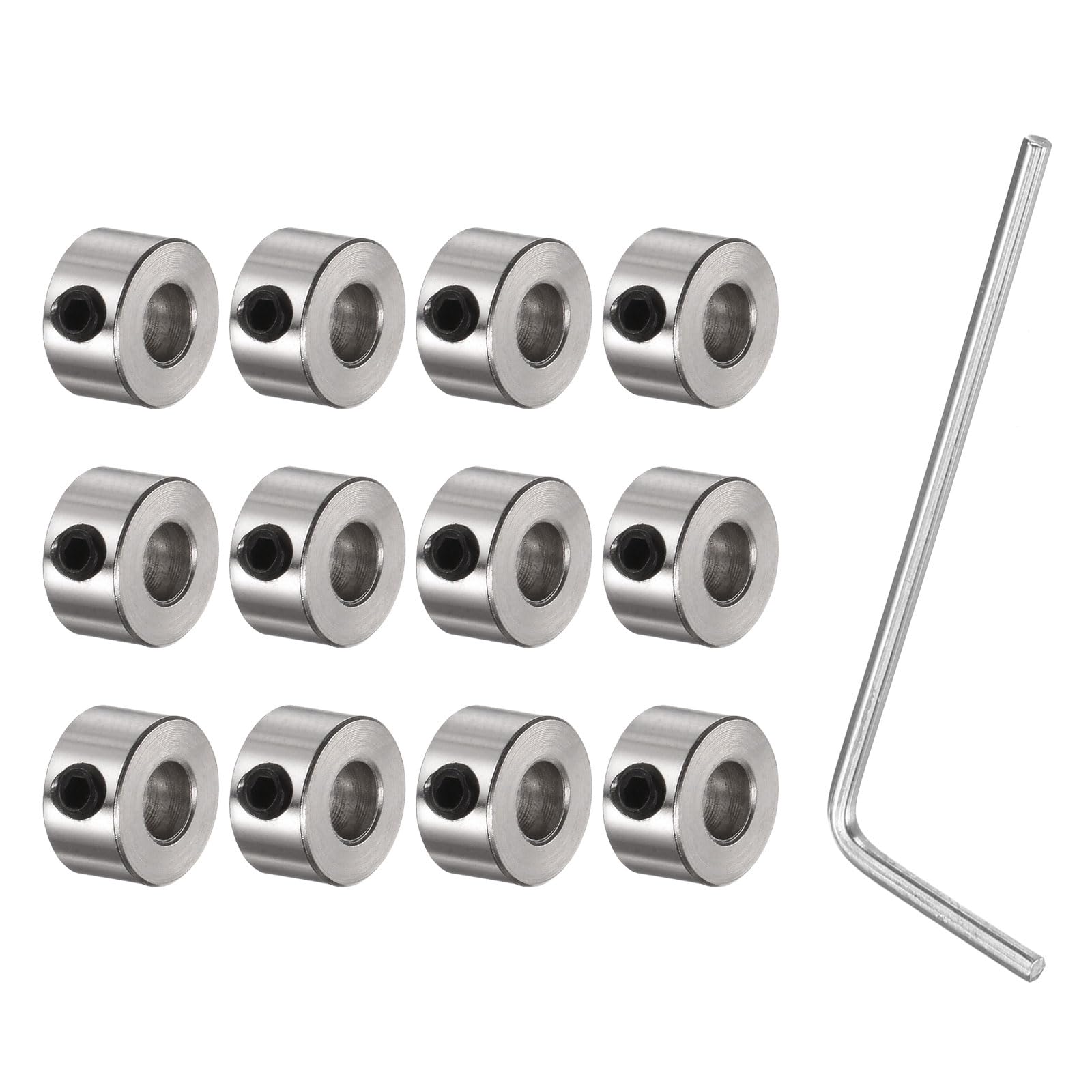 Nickel Plated Shaft Collars - 12 Pack -12