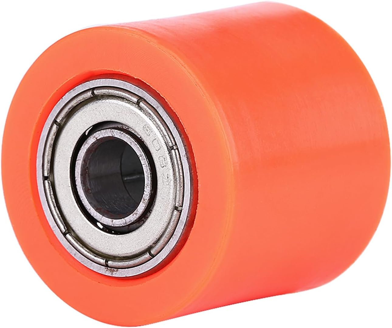 Uniwersalna prowadnica koła pasowego łańcucha, trwała, twarda guma, żelazna konstrukcja, łatwa instalacja do motocykla cross enduro 8 mm 32 mm 28 mm (pomarańczowy)