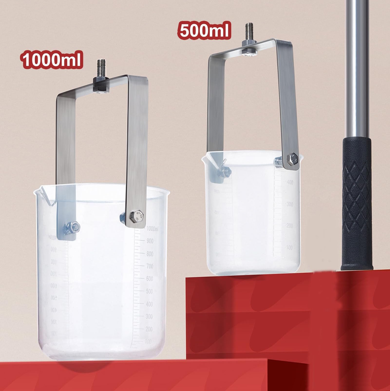 Mestolo per campionatore a pendolo in acciaio inossidabile, paletta per campioni di liquidi, per industrie, laboratori e campi, 500 ml, 1000 ml, cucchiaio telescopico per campionamento, plastica