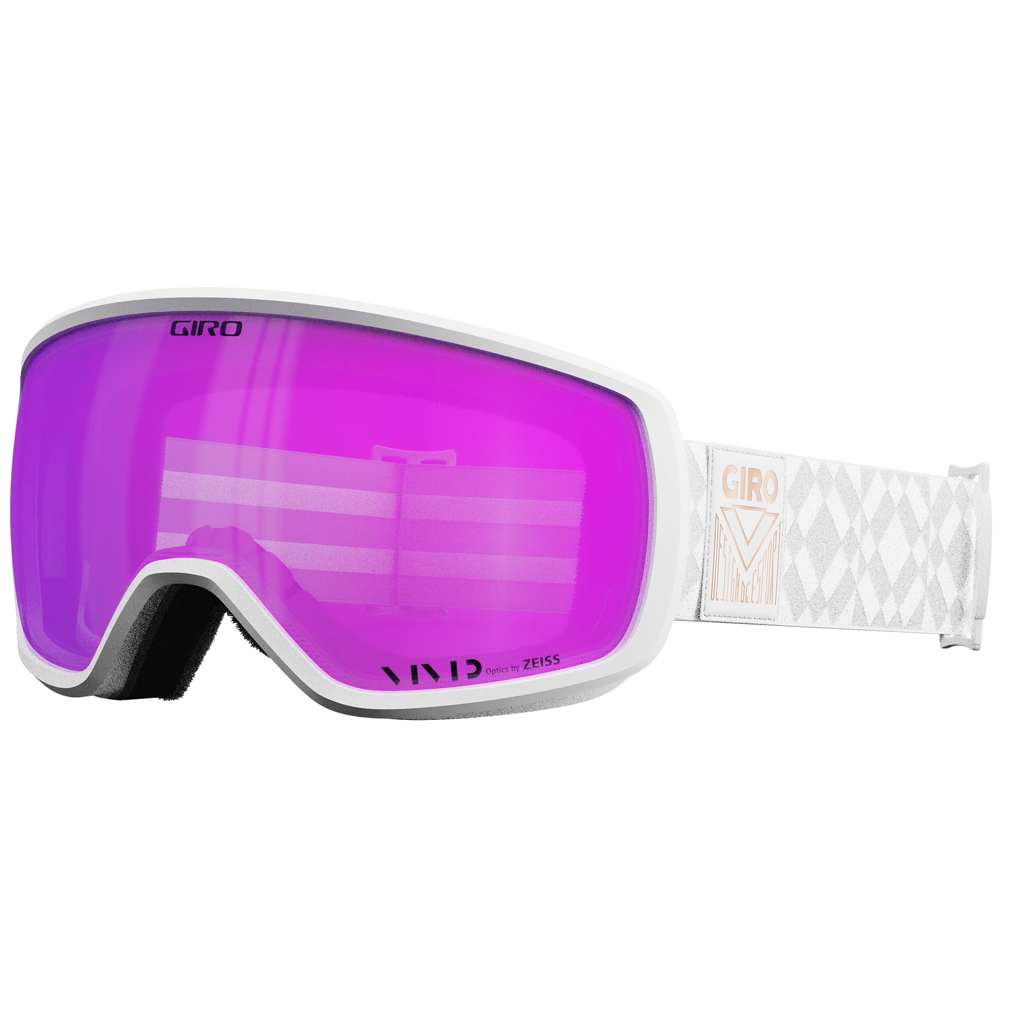 Giro Womens Balance II Snow Goggles - White Limitless - Vivid Pink Lens