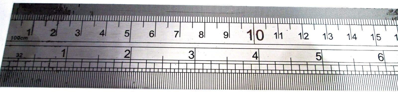 Toolzone Linijka ze stali nierdzewnej 1 m w portfelu