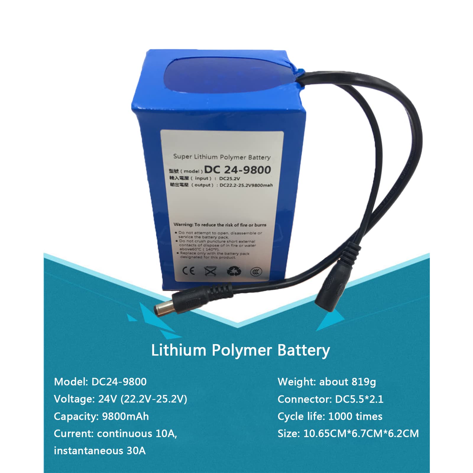 トイガン AC09 Li-ion BATTERY 24V 1050mAh Amazon.com