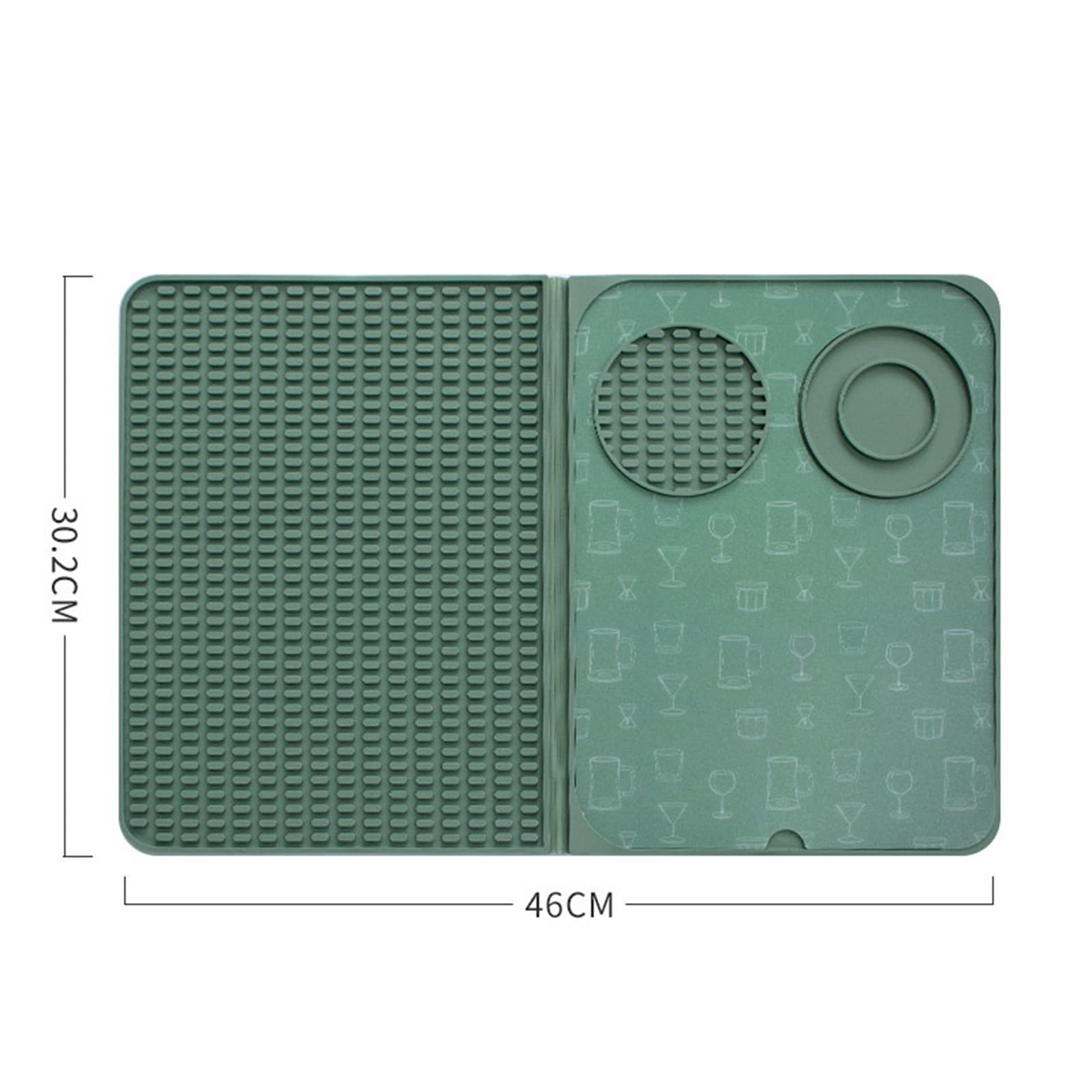 Alfombrilla plegable con tabla de cortar extraíble y bandeja Ed integrada para camareros profesionales, fácil de limpiar, herramienta de cocina versátil