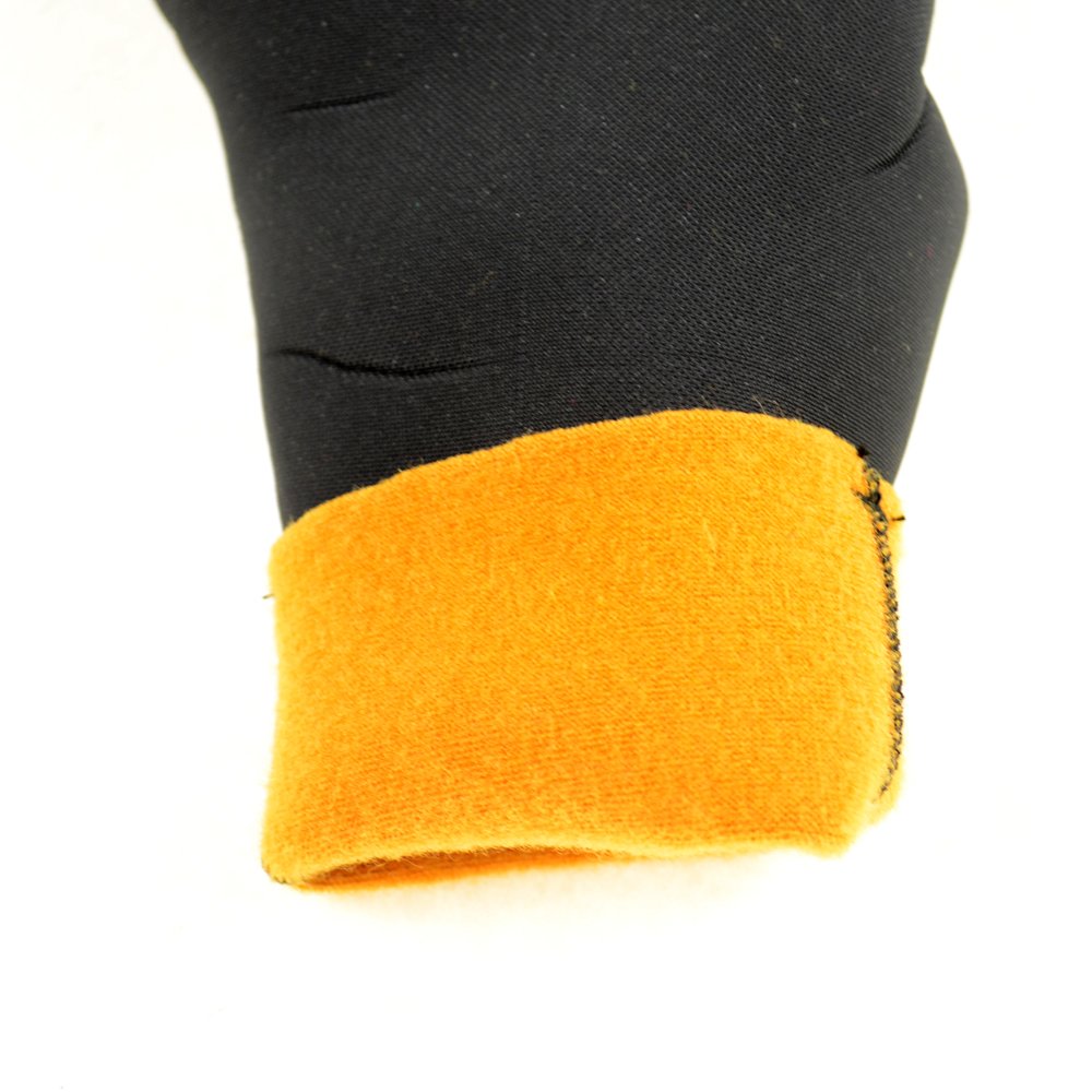 DUI Zip Gloves Heavy Duty Dry Suit Gloves w/Wrist Dam and Liners, X-Large