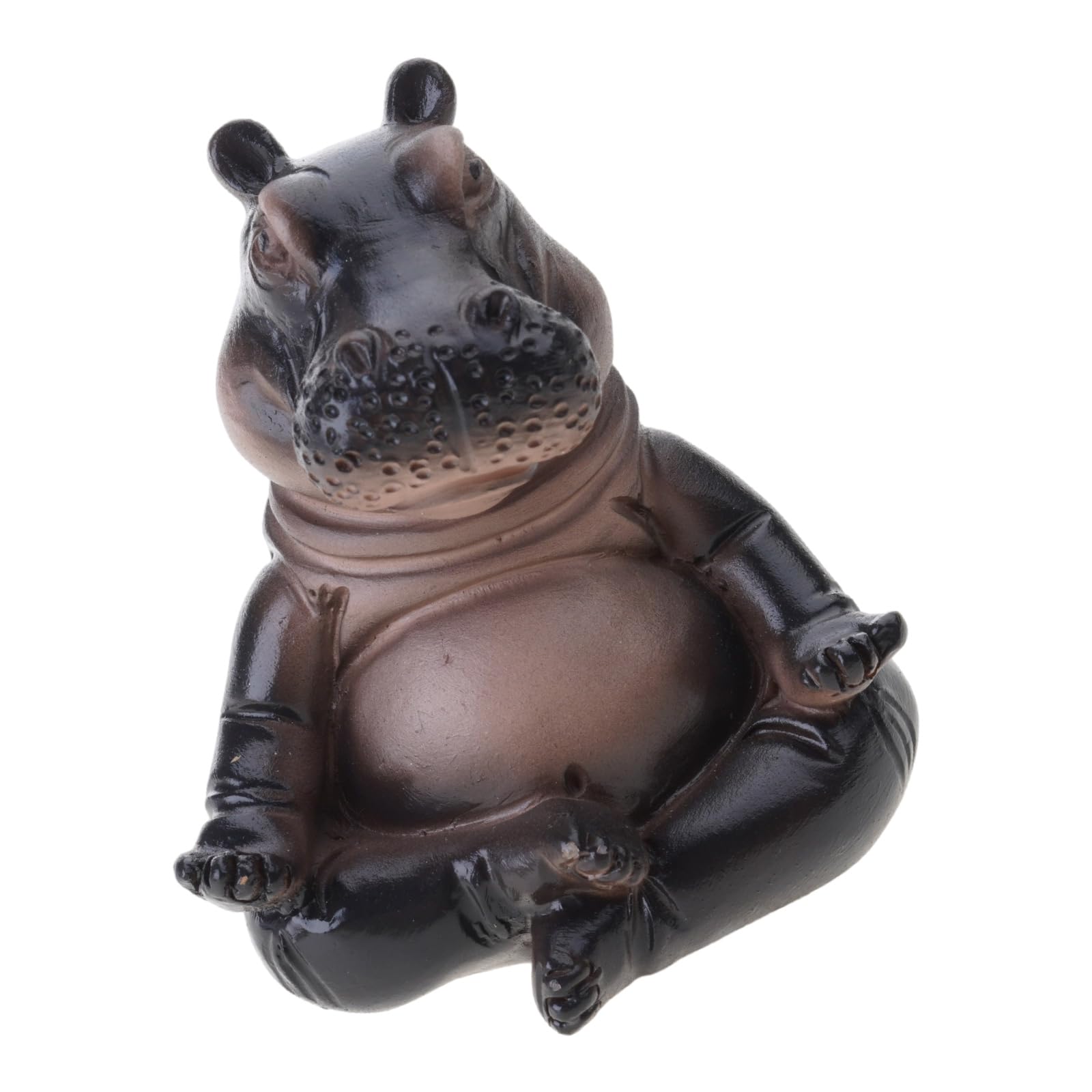 Kalttoy C Meditating Lumsy Hippo Statue Figurine For Home Meditations Room Decors Unique Animal Lover Hippo Meditations Toy