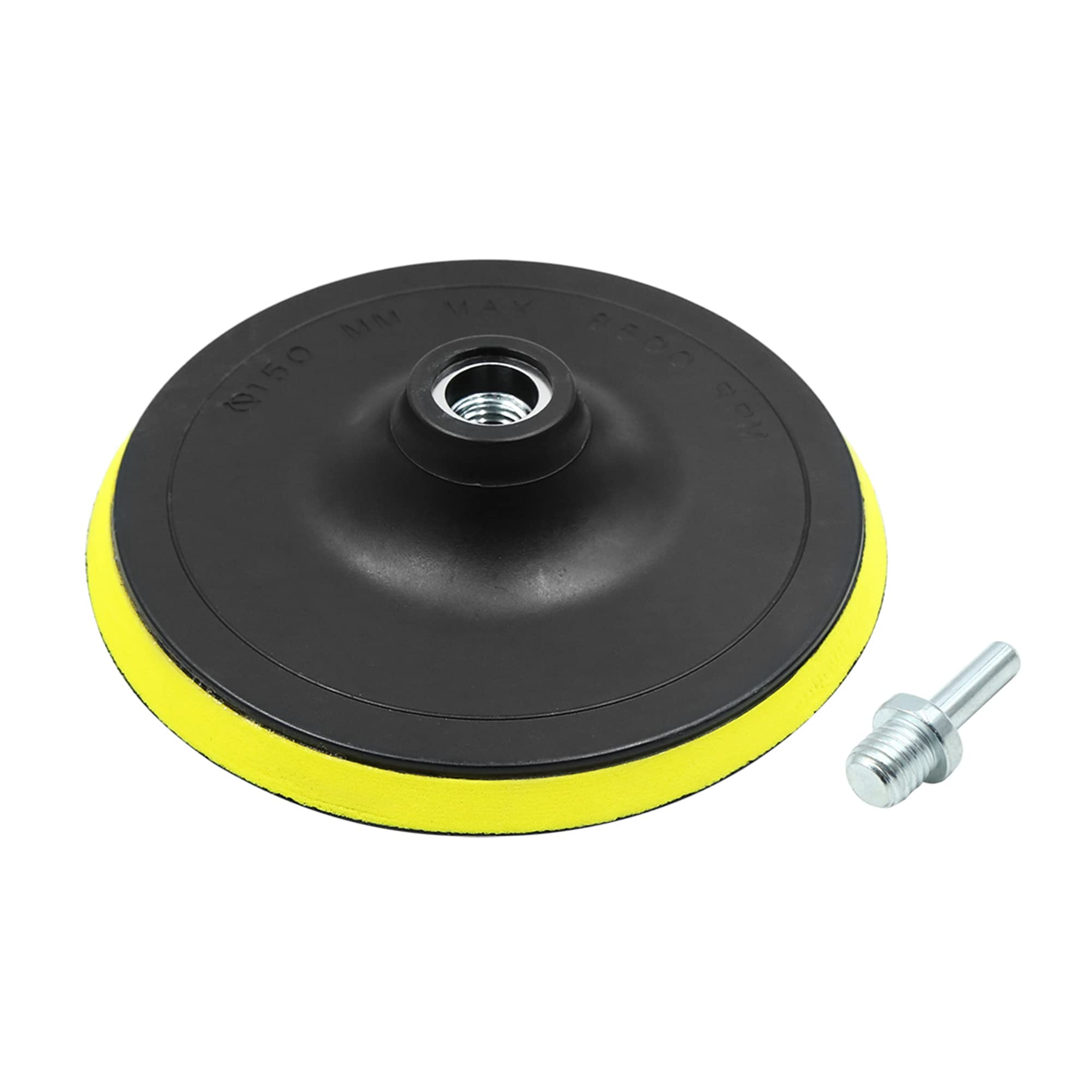 X AUTOHAUX 6 Inch Car Automotive M14 Pad Backing Plate Hook Loop Polishing Buffing