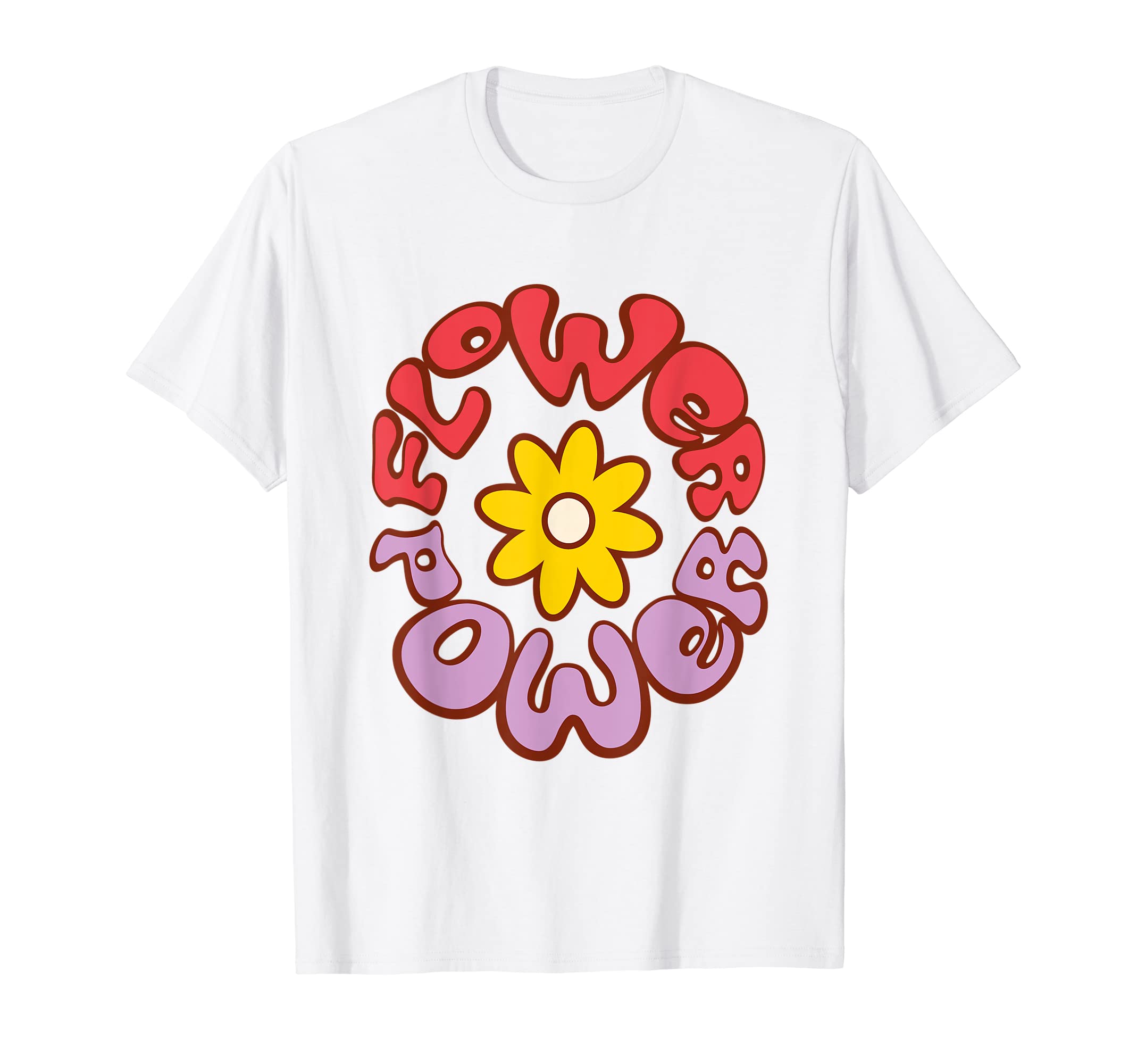 Retro hippy 60s 70s peace love giftsFlower Power T-ShirtOEKO-TEX STANDARD 100