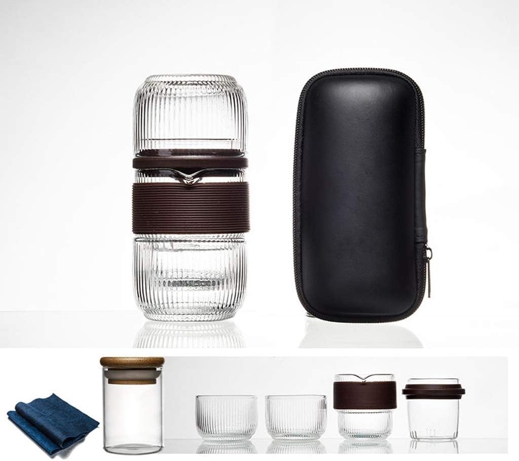 Water Bottle Travel Bag Chinese Tea Set Gaiwan Teapot Teacups Glass Fair Mug Sets