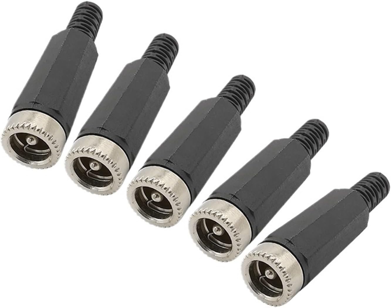 100Pcs 5.5mm x 2.1mm Female DC Power Socket Metal Jack Welding Connector Adapter