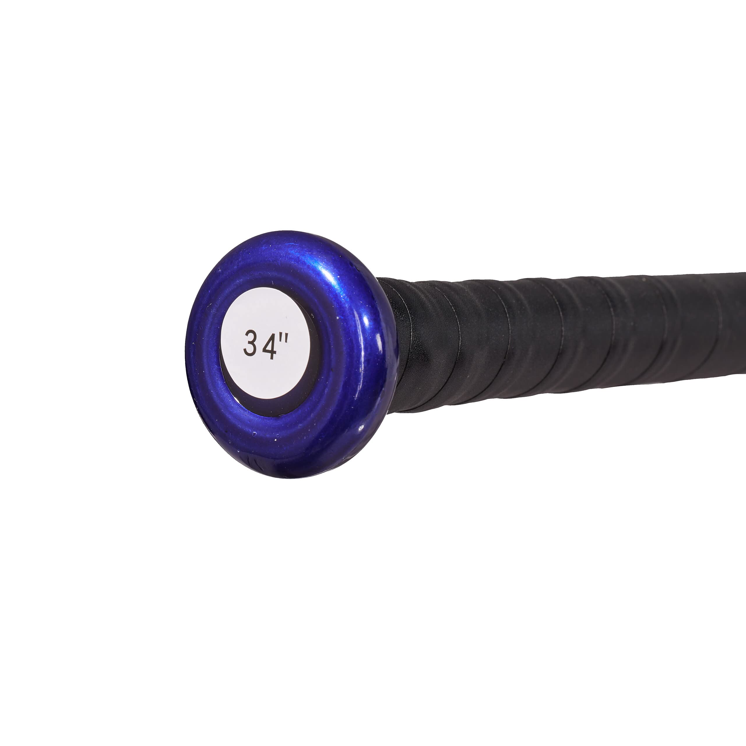 Relaxdays Batte de Baseball en Aluminium, 34 Pouces / 86 cm, Manche antidérapant, Accessoire en Aluminium, Bleu