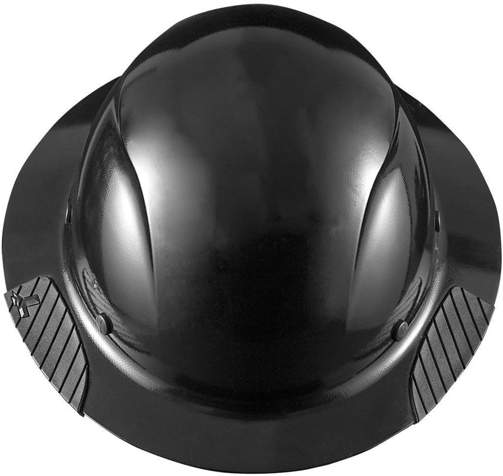 Lift Safety HDF-15KG DAX Hard Hat, Black Full Rim with HDF-19BP-BK DAX BROW PAD Suspension Replacement