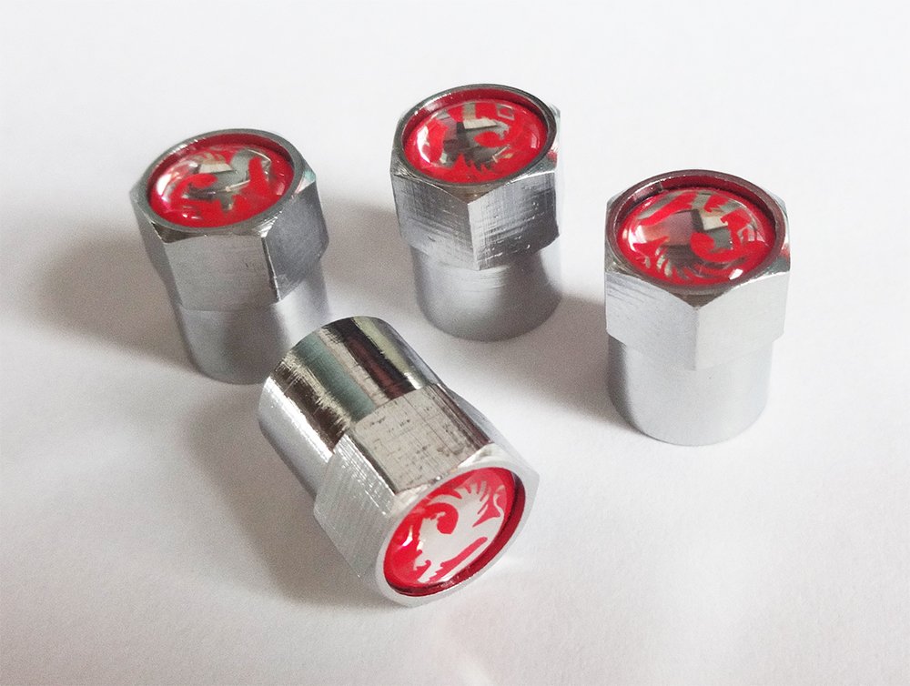 Vaux Chrome Wheel Valve Dust Caps. Corsa Astra Grandland Insignia Nova Mokka Monterey Movano Vivaro Zafira VX220 Viva