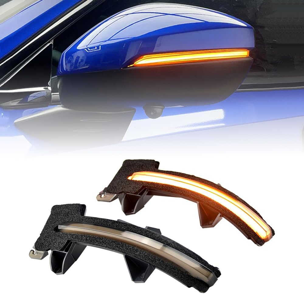 2pcs Dynamic Turn Signal LED Side Wing Mirror Indicator Blinker Sequential Light Compatible with Hon-da Ci-vic 11th Gen. 2021 2022 FE/FL