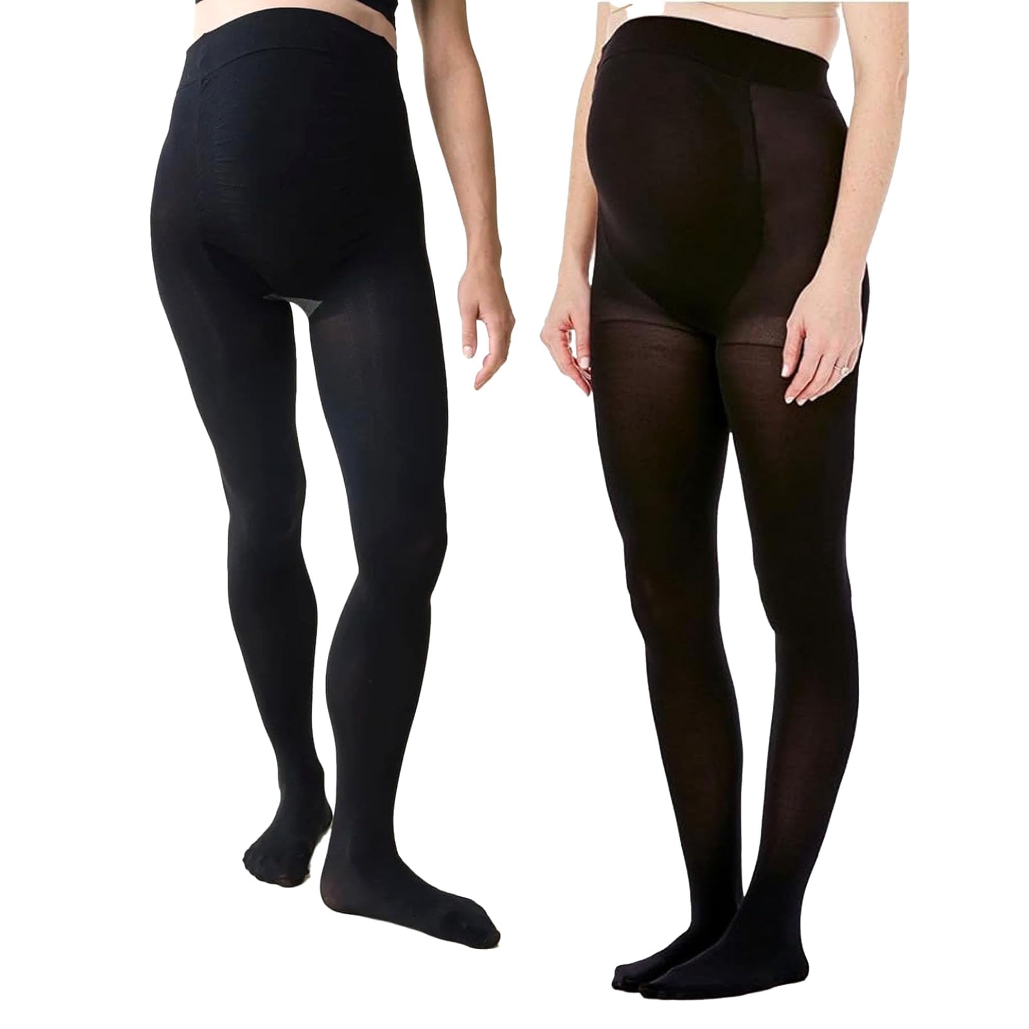 Ingrid Isabel - Opaque Maternity Tights - Black Maternity Tights Hosiery With Non Binding Waistband Black